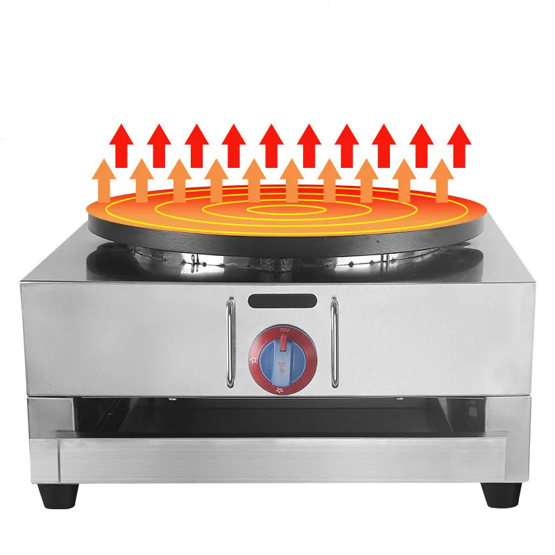 Gas Commercial Pancake Machine Stainless Steel Crepe Maker Miscellaneous Grains Pancake Non-stick Pancake Making Machine 2