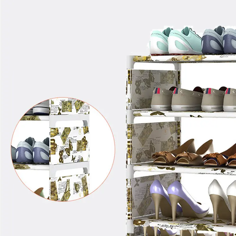 Новинка; Лидер продаж; 4 яруса стеллаж хранение обуви прихожей шкаф для организации обуви Полка для самостоятельной сборки J99Store
