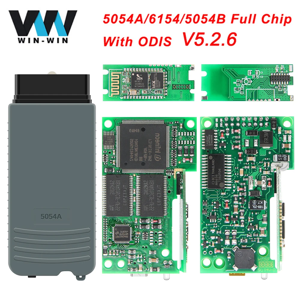 Высокое качество Полный OKI чип 5054A ODIS 5.2.6 6154 OBD2 WIFI Bluetooth сканер OBD 2 автомобильный