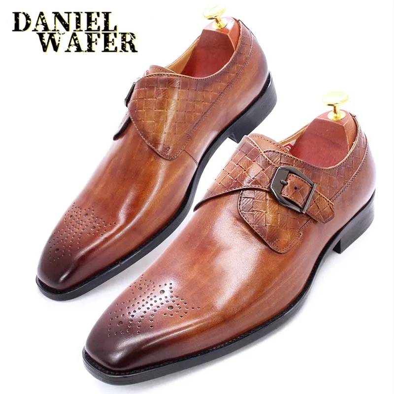 Luxury Mens Loafers Shoes Genuine 