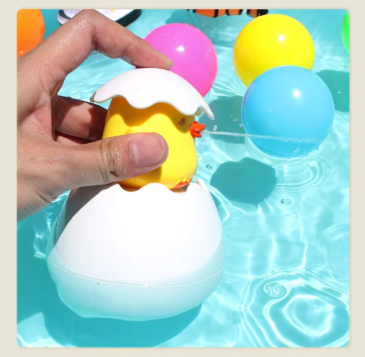 Детские игрушки для ванной детские забавные мягкие резиновый плавающий распылитель воды сжимаемые игрушки Ванна резиновая ванная игра животные для детей