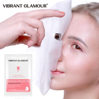 

VIBRANT GLAMOUR Serum Protein Mask Anti-allergy Remove Acne Whitening Moisturizing Face Care Shrink Pores Reduce Redness Care