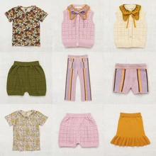 MF/ г. Осенние свитера для девочек, вязаный детский свитер с бантом для мальчиков, одежда для больших детей, пляжные топы для девочек, Рождественский свитер