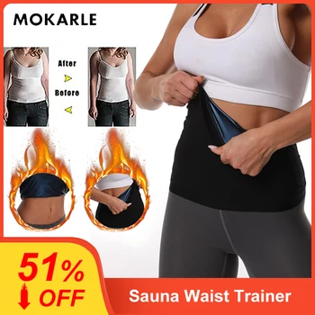 

Newest Waist Trainer Neoprene Sauna Fat Burner Slimming Belt Corset Sweat Belt Women Weight Loss Waist Trimmer Workout Fitness