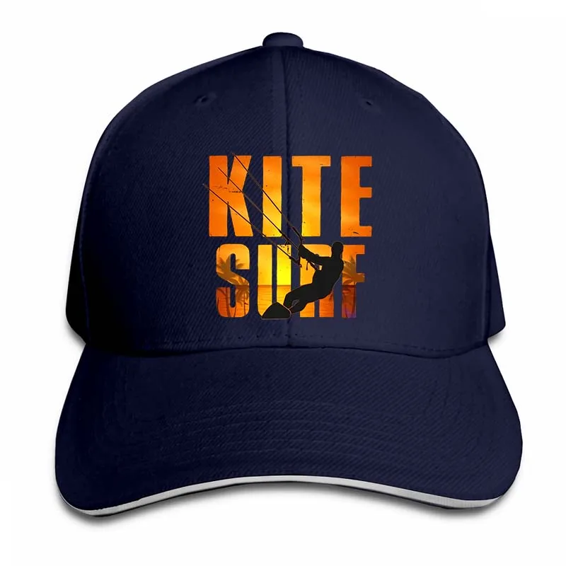 Kite Surf Kiteboarding Kitesurfing Cottons Ors Baseball cap men women Trucker Hats fashion adjustable cap - Цвет: 2-Navy