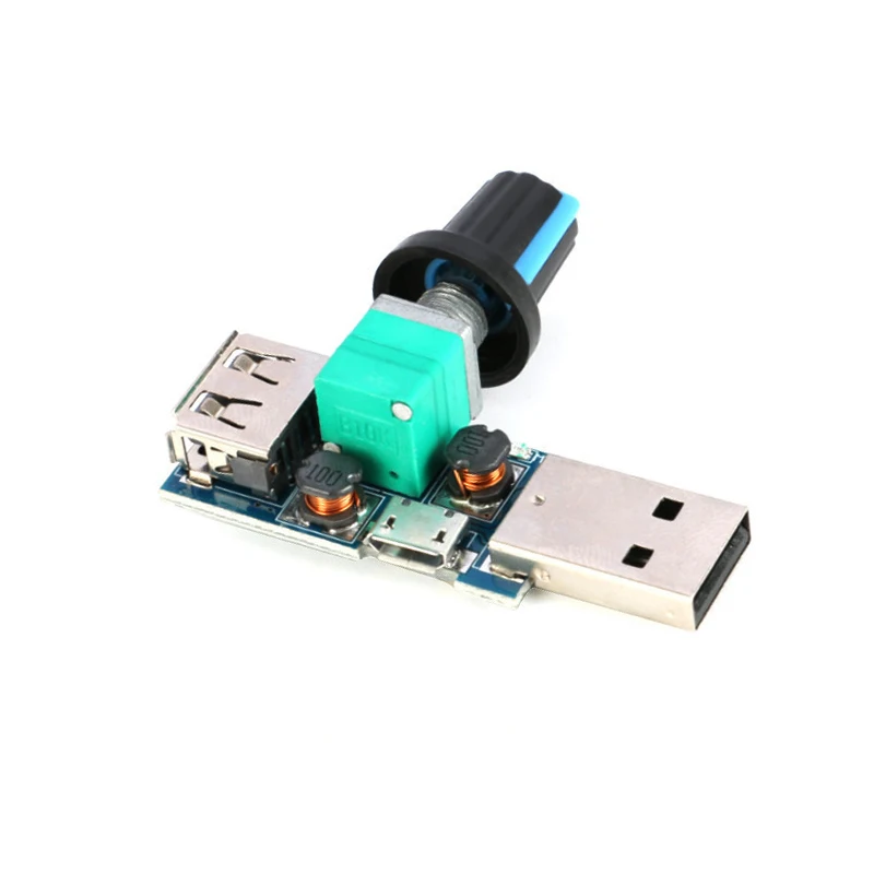 Fan Speed Controller DC 5V Micro USB Fan Governor for Wind Speed Control Air Volume Regulator