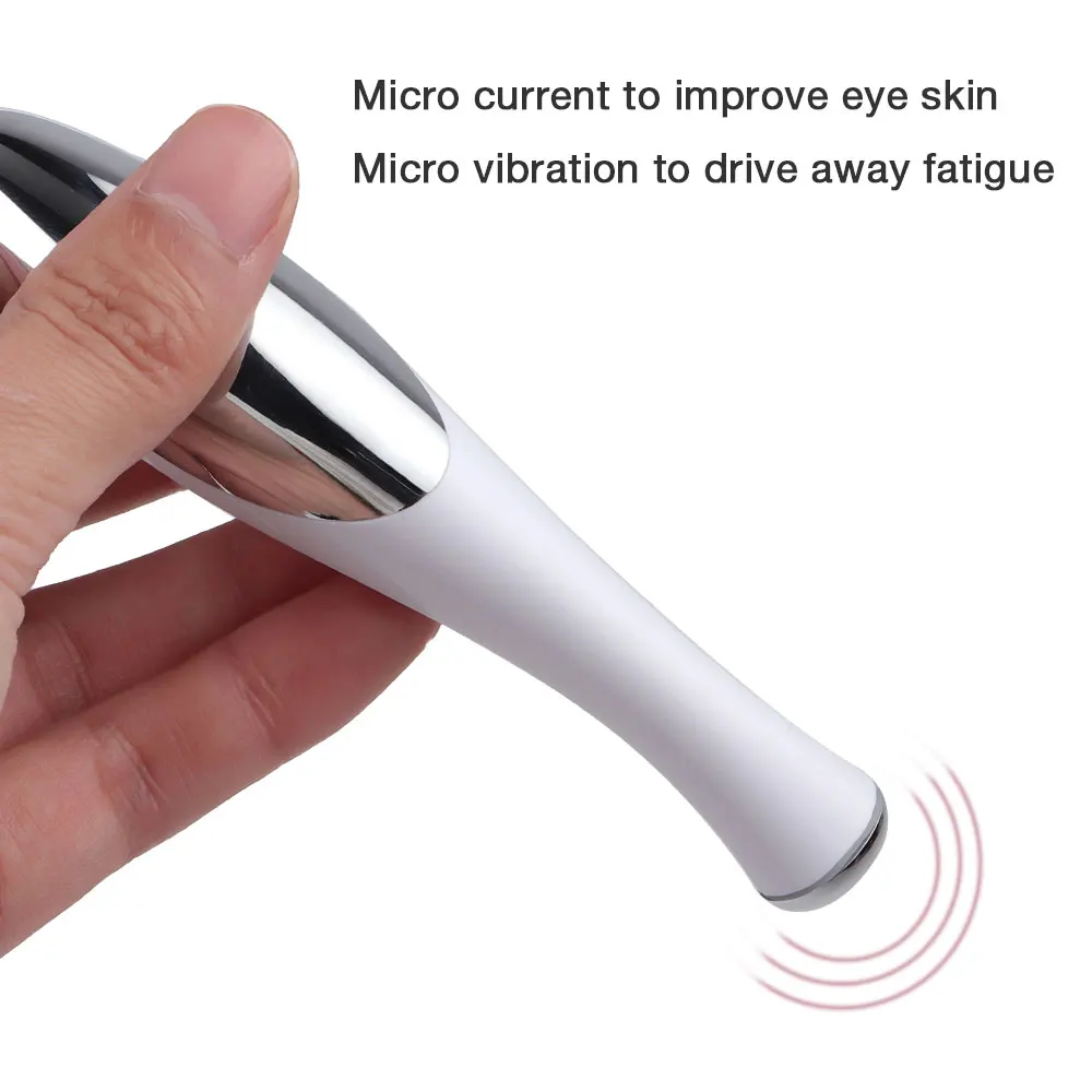 1 шт. Мини электрическая вибрационная ручка для массажа глаз и лица от старения