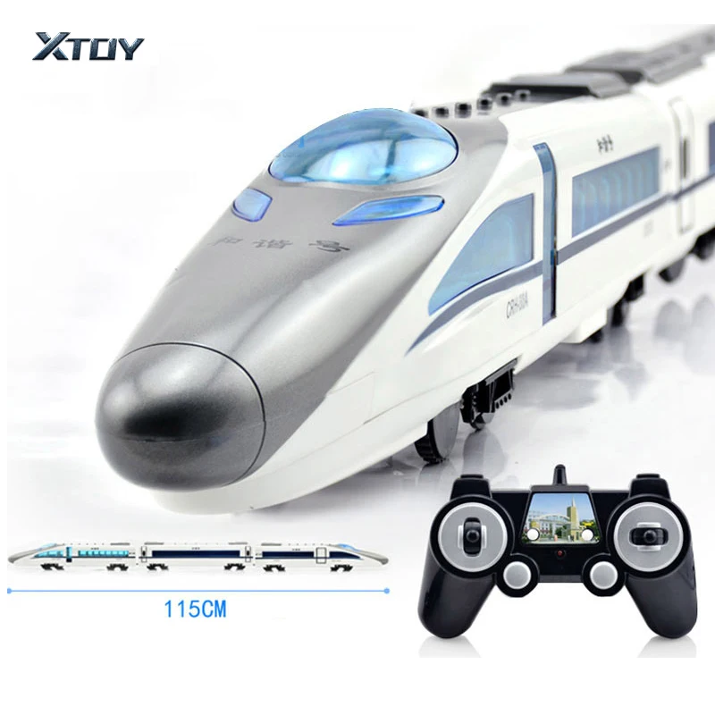 CRH-380A Радиоуправляемый поезд игрушки Электрический Экспресс-поезд с дистанционным управлением китайская железная дорога высокоскоростные поезда модель радиоуправляемые игрушки для детей Подарки
