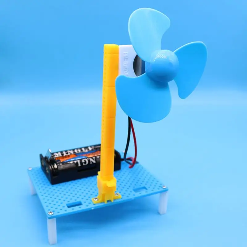 DIY мини-вентилятор модель сборочный материал комплект детей студентов интеллект наука обучающая игрушка