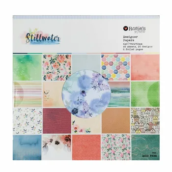 

CRZCrafter 152x152mm 6 inch Scrapbooking Paper Pad 40 sheets Craft Paper Background pack Acid free