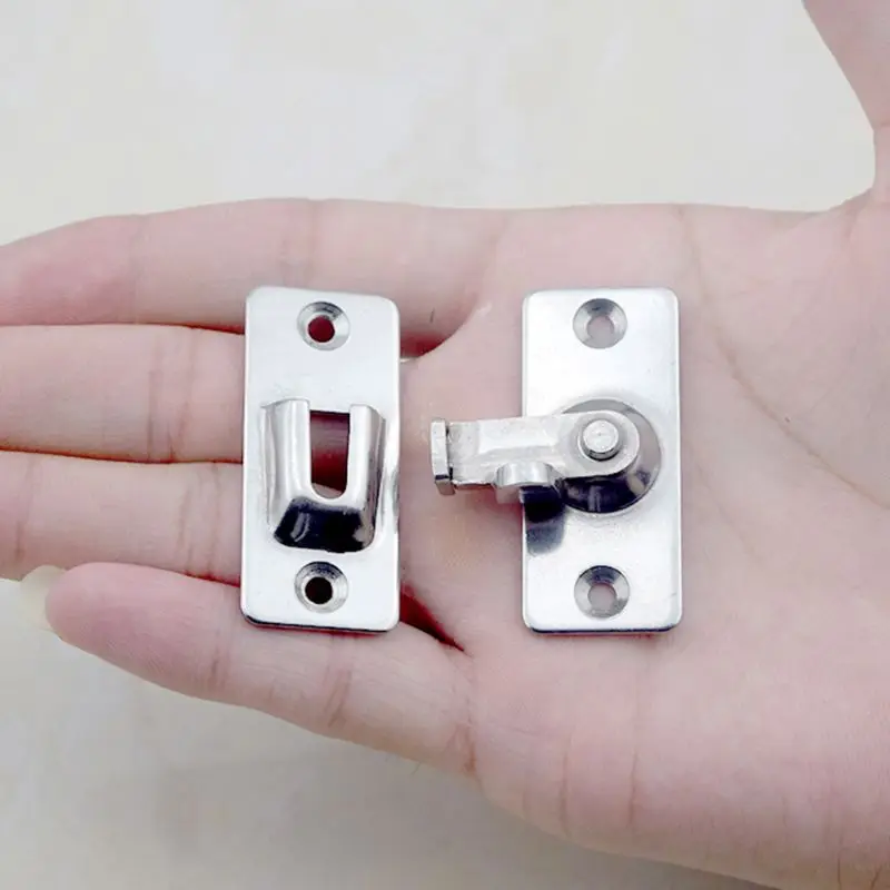 

Stainless Steel 90 Degree Buckle Right Angle Hook Lock Bolt for Sliding Door