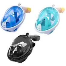 Diving Mask Full Face Underwater Scuba Anti Fog Snorkeling Mask Set Respiratory masks waterproof Swimming Equipment For Dive 2018 hot anti fog swimming diving snorkeling full face mask surface scuba for gopro s m child type