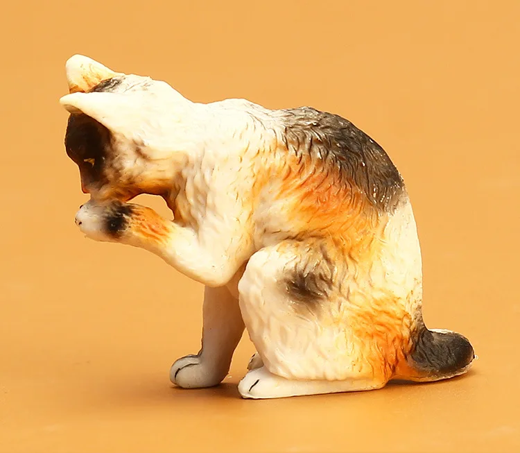 Бутик животных моделирование кошка модель лизание Кот ранчо Fowl животноводство Игрушка Дети Раннее Образование реквизит