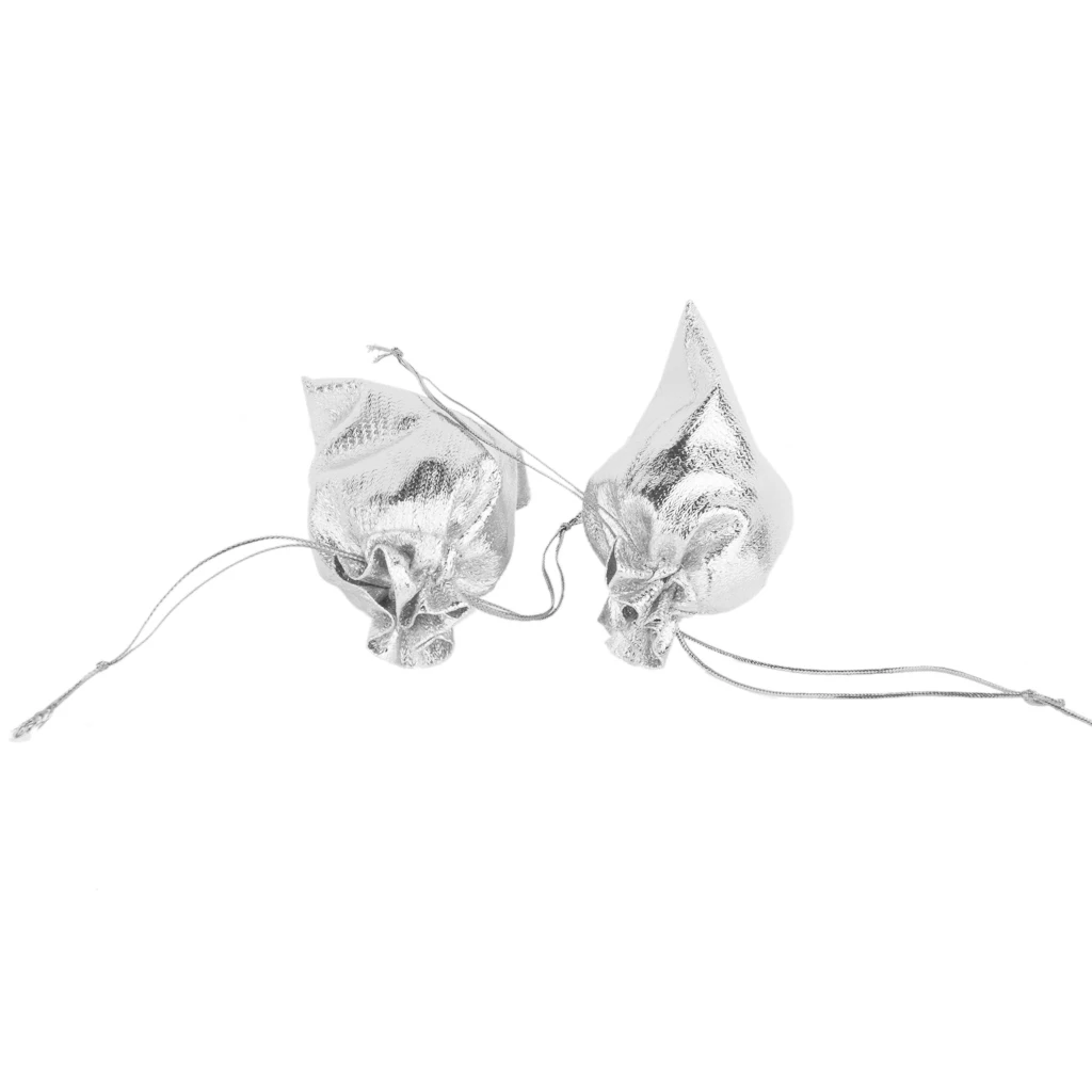 40 Pieces Organza Drawstring Pouch Gift Bag Wedding Jewelry Pouch Gold silver color Wholesale Retailer Supply