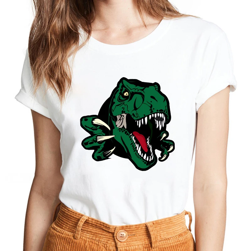 Women T Shirt 2022 Mama Mom Dinosaur 