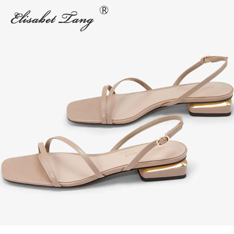 low heel casual sandals