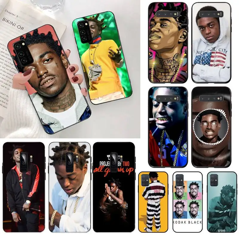 HPCHCJHM Kodak Black Rapper Black TPU Soft Phone Case Cover for Samsung S20 plus Ultra S6 S7 edge S8 S9 plus S10 5G lite 2020