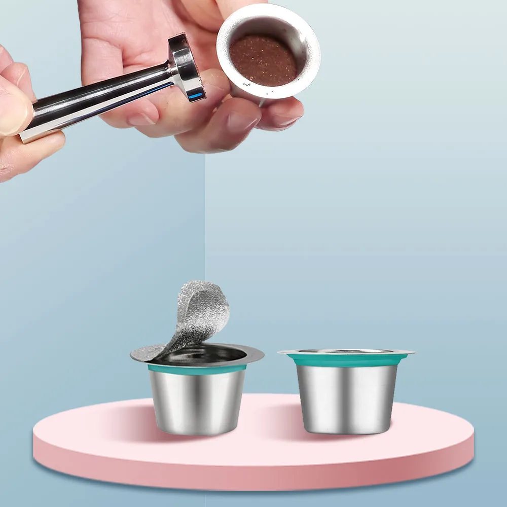 10pcs Nespresso Coffee Pods Stainless Steel Refillable Capsulas