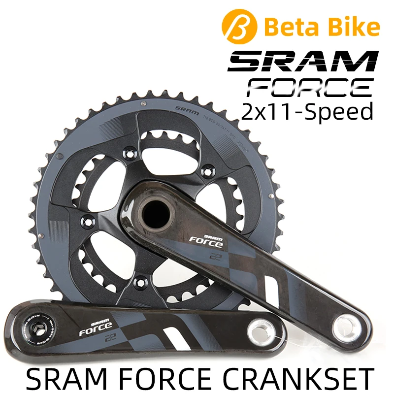 SRAM Force 22 2X11 скорость FC шоссейный велосипед шатун 50x34T 53x39T 170/172.5 мм карбоновый рычаг