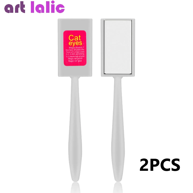 2Pcs Nail Art Magnet Stick Cat Eyes Magnet for Nail Gel Polish 3D Line Strip Effect Strong Magnetic Pen Tools magnetic nail art tools cat eye nail tool magnetic nail tools magnetic nail pen