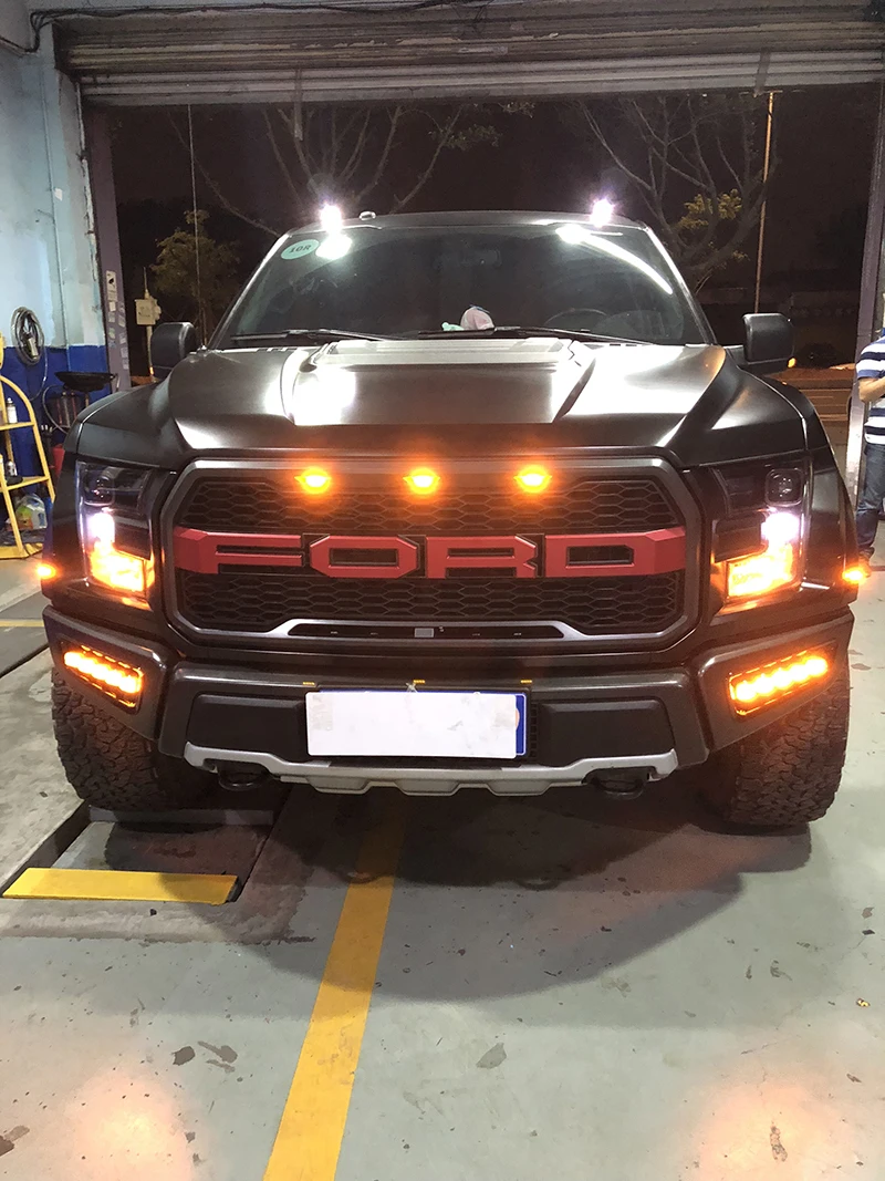 Высококачественные дневные ходовые огни для Ford Ranger Raptor F150 DRL 12V 9-14V поворотные сигнальные огни стоп-сигнал