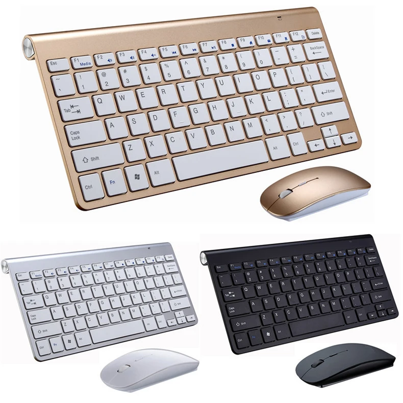 Wireless Keyboard and Mouse Combo Mini Spanish Korean Russian Hebrew Arabic Keyboard Mouse Set Kit For Notebook Laptop Mac magic keyboard pc