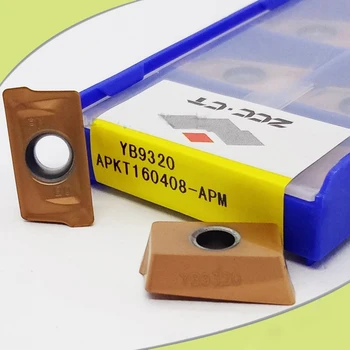 

Original ZCC APKT160408-APM YB9320 APKT 160408 CVD Carbide Milling Insert Positive Blade Carbide Inserts Lathe Tools Cutter CNC