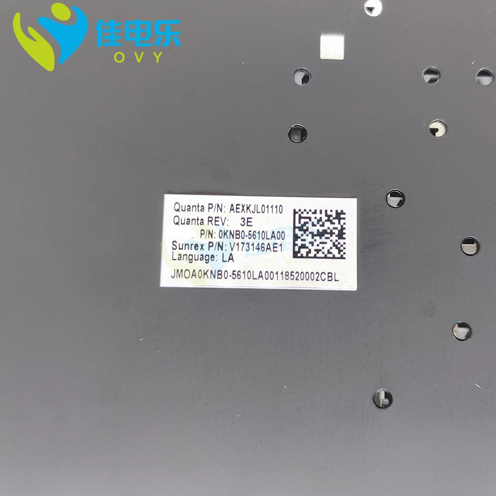 La luz latina teclado retroiluminado para asus