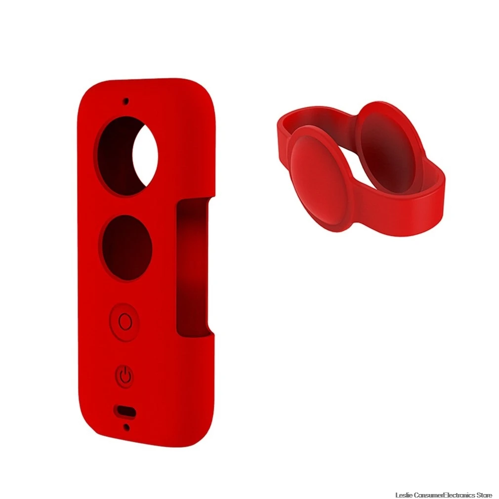 Красный цвет Силиконовый защитный чехол для Sunnylife Insta360 One X пылезащитный противоударный защитный чехол - Цвет: Красный цвет