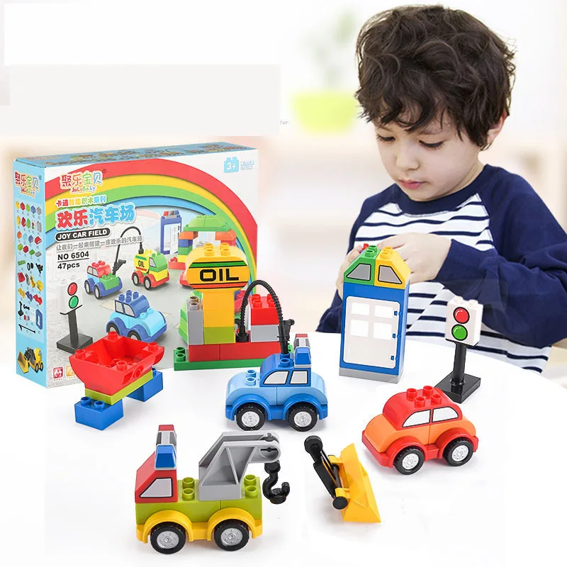 

Wholesale Children Flexible Assembled Car Building Blocks Baby Educational DIY Assembled Intelligence Development Toy