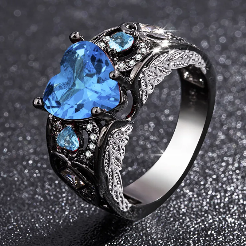 Роскошное женское кольцо из серебра 925 пробы с сердечком, рубиновым сапфиром в форме драгоценного камня, серебро 925, женское ювелирное изделие,, подарок