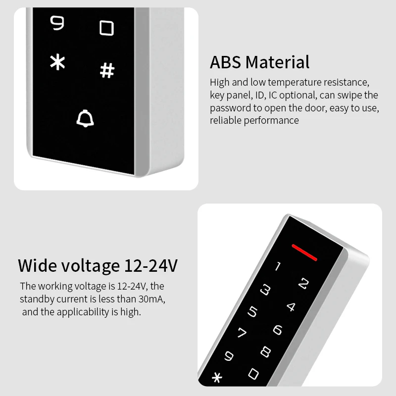Access Control Keypad Access Control Password Keypad 125Khz RFID Card Access Card Reader Door Opener System Wiegand 26 Output