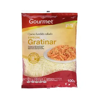 

Gourmet - Queso Fundido Rallado en Hilo para Gratinar - 100 g