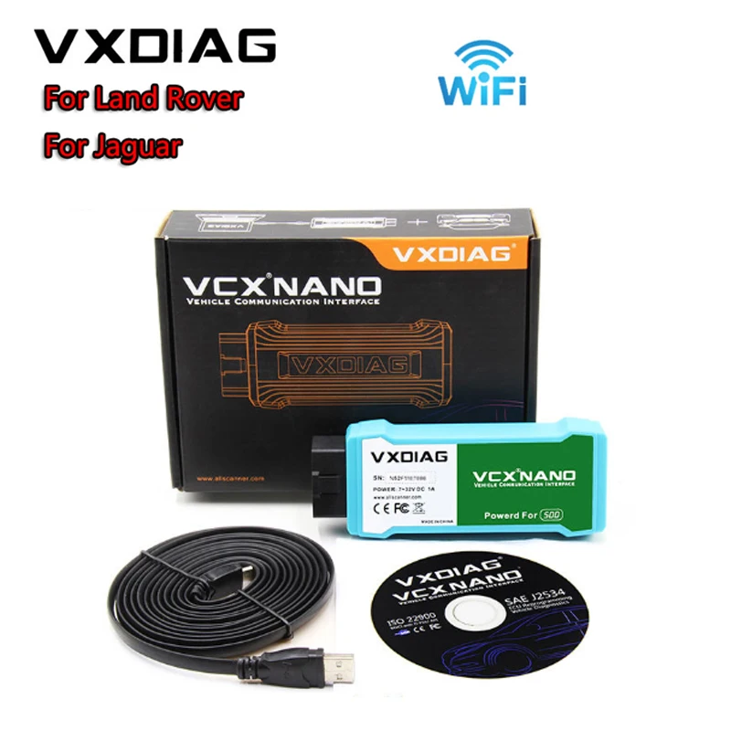 VXDIAG VCX NANO для Ford/Mazda с IDS V114 и для Land Rover/Jaguar 2 в 1 программное обеспечение SDD V158 с USB/WiFi - Цвет: For J LR Wifi