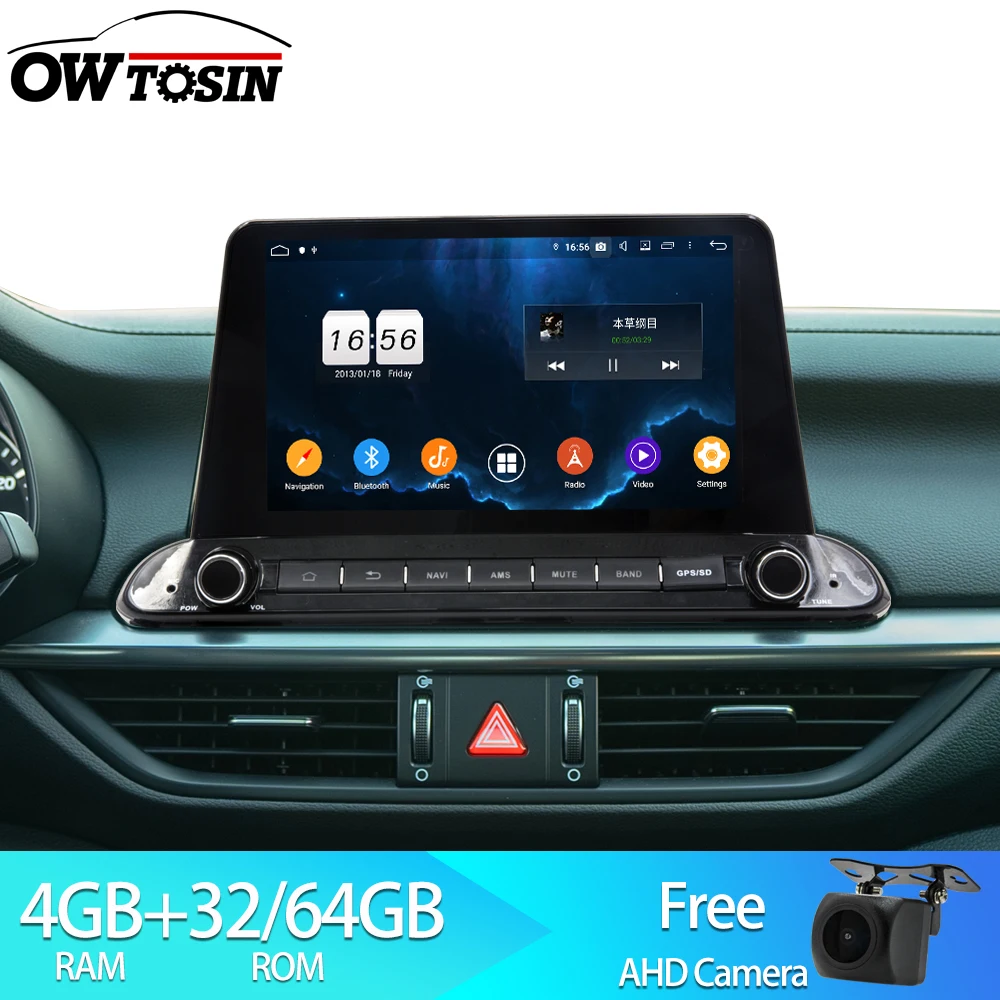 Автомагнитола Owtosin мультимедийный видеоплеер навигация GPS Android 9 0 для Kia CERATO/FORTE 2018