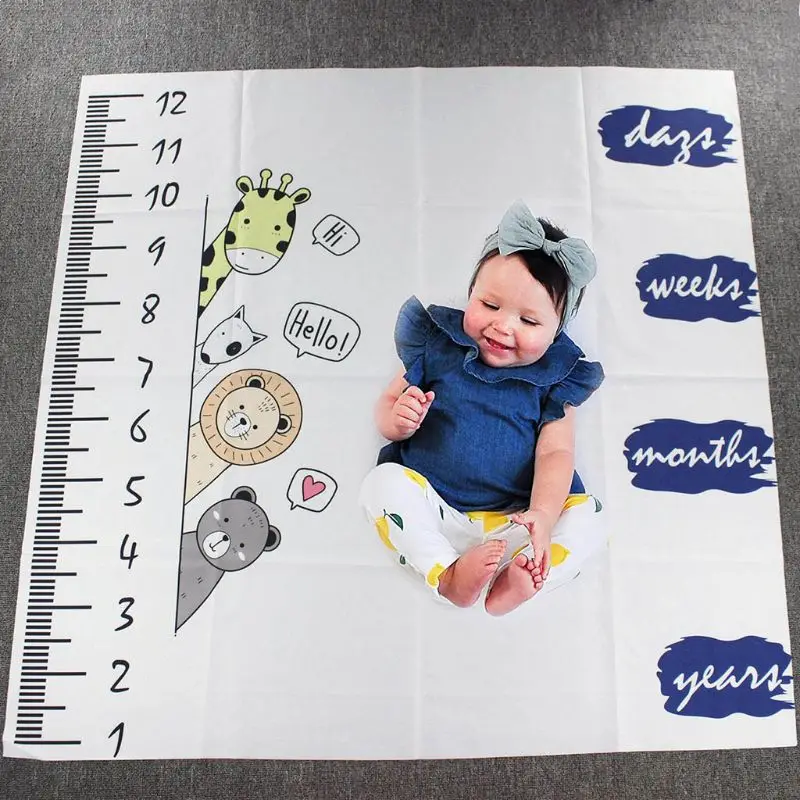 

Newborn Full Moon Photo Background Cloth Creative Cartoon Photography Props Baby Milestone Blanket GXMB