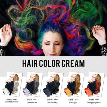 

New product disposable hair coloring cream magical colorful shape 9 colors optional