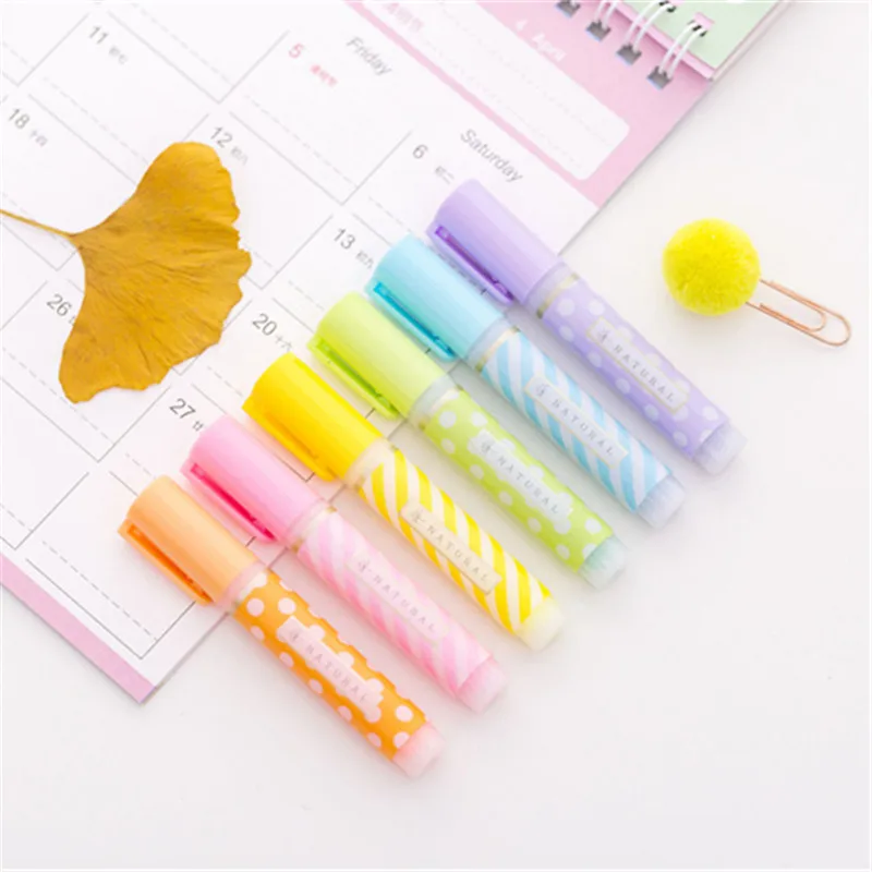 

Highlighter Pen 6pcs/set Mini Spot Orescent Marker Pen 6 Colors Mark Pen Student Stationery School Supplies New Arrive Hot Sale