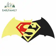 EARLFAMILY 13cm x 9.2cm Batman and Superman Funny Car Stickers Decal RV VAN 3D DIY Motorcycle Air Conditioner Accessories EARLFAMILY 13cm x 9.2cm Batman and Superman Funny Car Stickers Decal RV VAN 3D DIY Motorcycle Air Conditioner Accessories