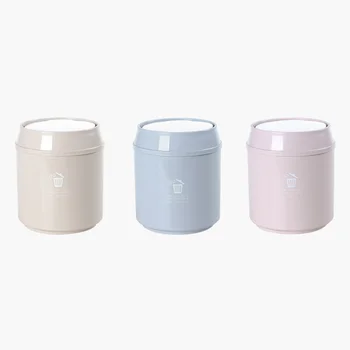 

ome Living Room Trash Can Press Type Desktop Trash Can Detachable Cover Waste Bins