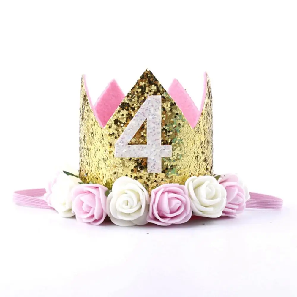 5 Crown CHZLL, 1 шт., шляпы для вечеринки по случаю Дня рождения, праздничные вечерние шляпы для дня рождения, украшения для вечеринки на день рождения, Детские вечерние подарки - Цвет: 5 Crown