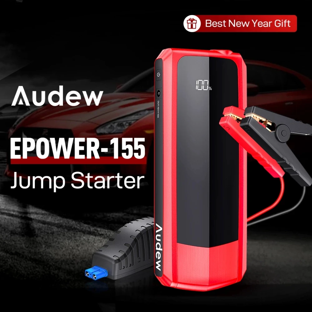 Audew Car Jump Starter Power Bank 20000mAh 2000A Booster Battery