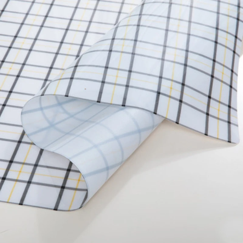  HAZY PVC Tablecloth Waterproof Round Table Cover Dining Table Cloths Poly Plaid Table Mat Protect t