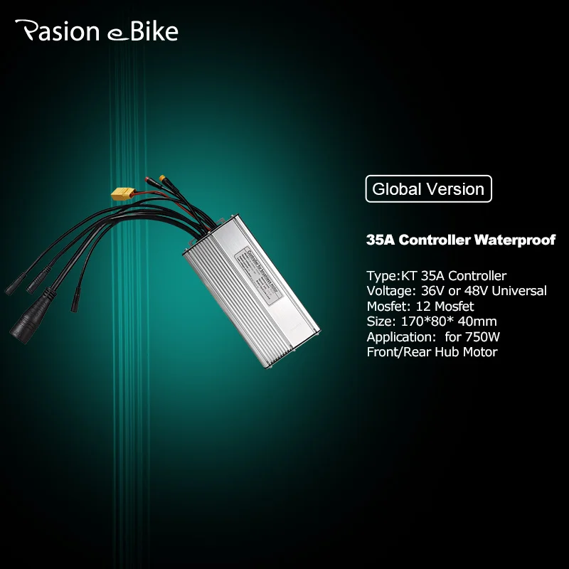 Синусоидальный контроллер PASION E BIKE водонепроницаемый постоянного тока 35A 36/48 в 750