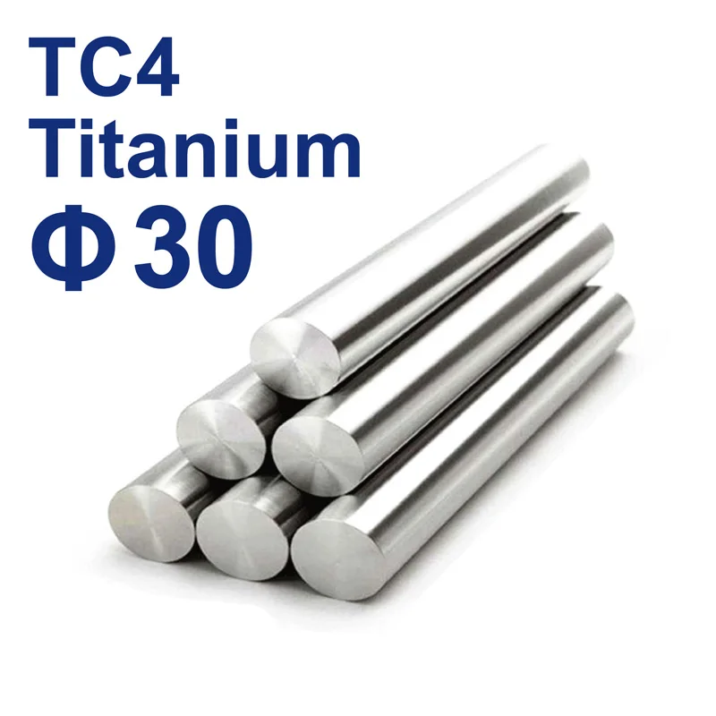 

Grade 5 TC4 Titanium bar 30mm Metal rods length 50mm to 1000mm