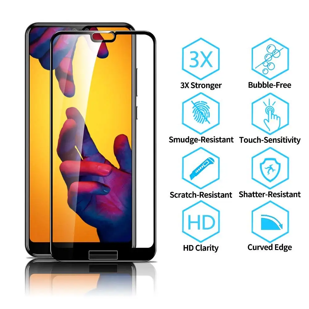 2 шт./лот Полный Клей закаленное стекло для huawei P30 Lite P20 Pro P Smart Z Plus mate 30 20 Lite Защитная пленка для экрана