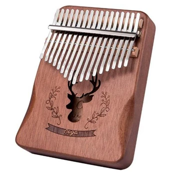 

Cega Kalimba 17-Key Reindeer Thumb Finger Piano Wooden Finger Piano Musical Gift for Music Lover, Students, Beginners, Etc