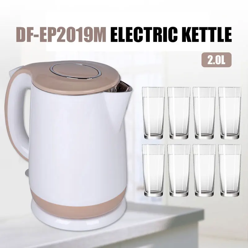 

Anti-Scald Electric Kettle Double Insulation Fashion Design Beautiful and Elegant Exquisite Pattern 1-2 People
