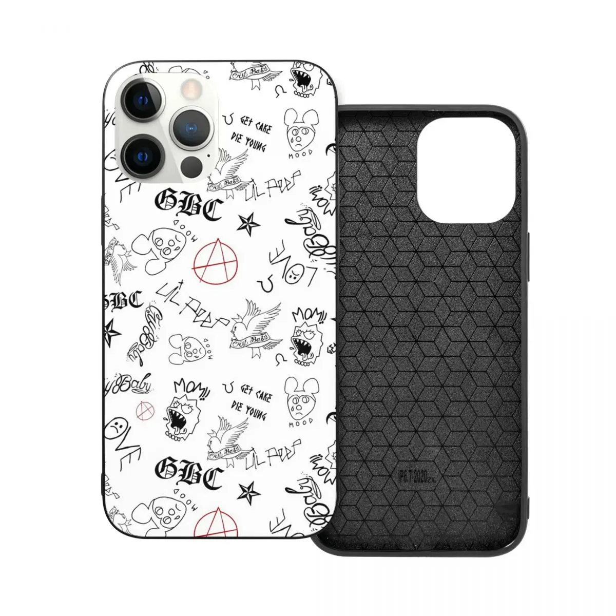 Lil Peep татуировки обои ПК стекло ТПУ чехол для телефона iPhone 12 11 Xs Xr X Pro Max Mini 7 8 Se2 Plus 6