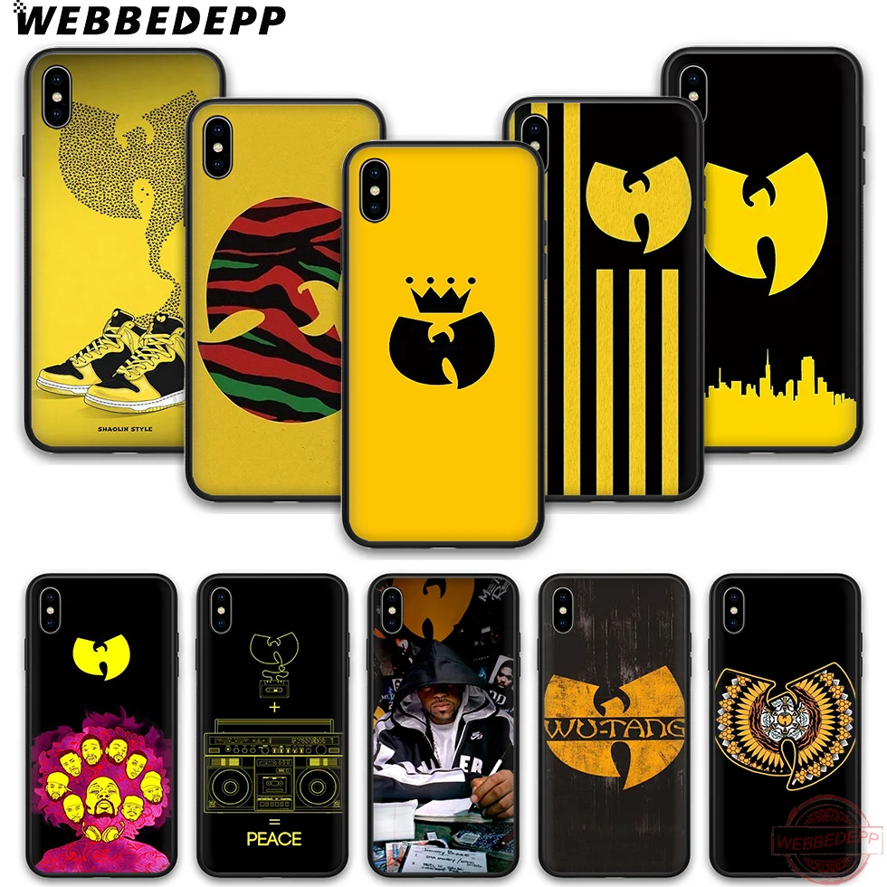 WEBBEDEPP Wu Tang Clan Мягкий силиконовый чехол для телефона из ТПУ iPhone 5 6 7 8 Plus X XS XR Max 11 11peo